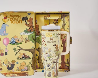 Anpassad namngraverad Nalle Puh-tumbler 115 ml, lasertryckt design med presentask