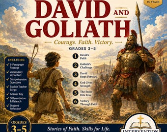 David und Goliath | Lesestunde für Bibelleser | Klasse 3-5 Homeschool PDF