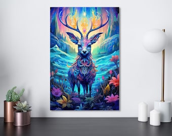 Fantasy Fusion: Psychedelic Art Gallery | Digital AI | 300dpi | 24x36in JPG | Downloadable Art Print