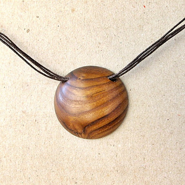 Wooden necklace pendant drop FOREST FAIRY iv
