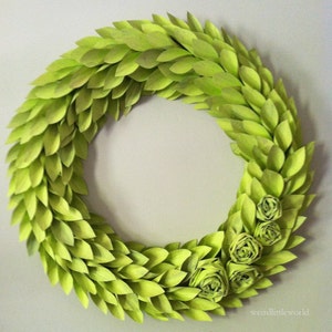 DIY Frühlingspapier WREATH TUTORIAL-Karte- gemalte Zeitung- Urlaub-Saison-Papier jeglicher Art- Kranz für jede Jahreszeit