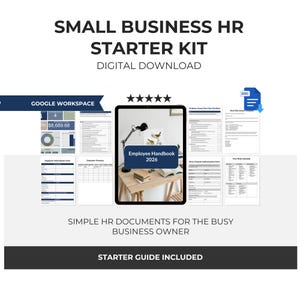 Small Business HR Starter Kit for Owners Simple Basic Editable HR Documents (Digital Download)