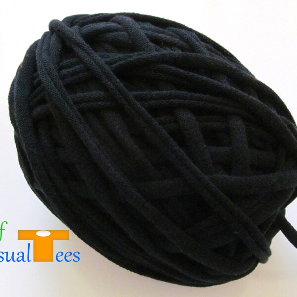 TShirt Yarn Pitch Black 50 Yards 5 WPI