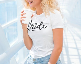 White Bride Shirt, Comfort Colors, Bride To Be, Bachelorette Party T-Shirt