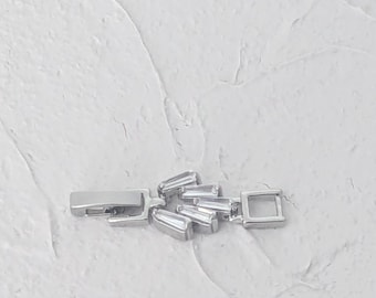 Bracelet Extension, Cubic Zirconia Fold Over Clasp
