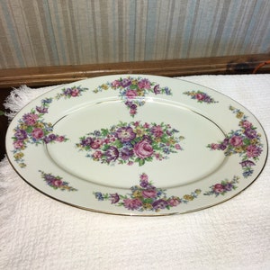 Vintage 1930&#39;s Royal Ivory &quot;Rosalie&quot; Medium Serving Platter