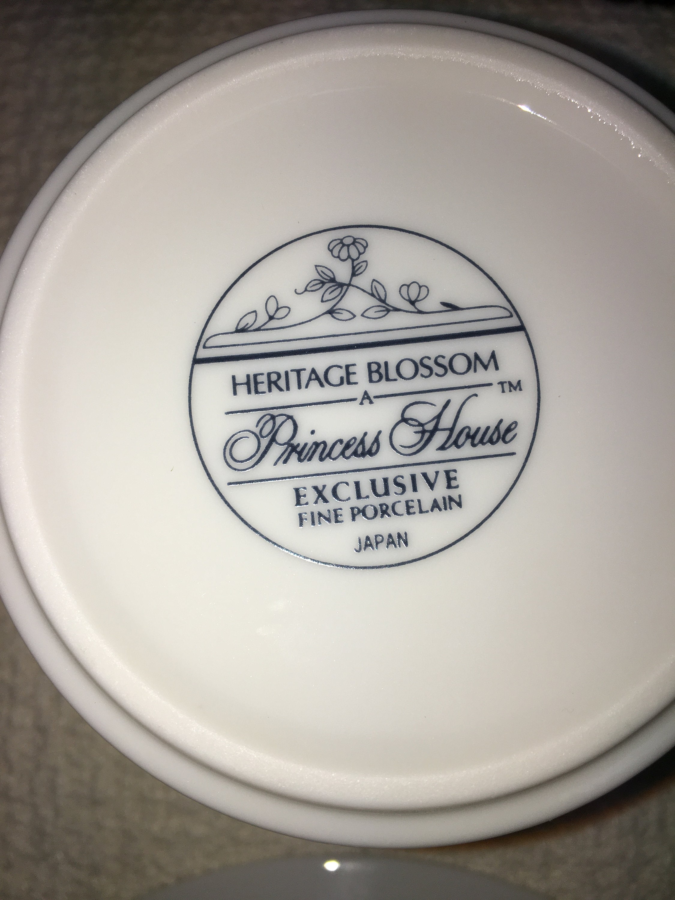 Vintage Princess House Heritage Blossom Cup and Saucer Set Etsy.de