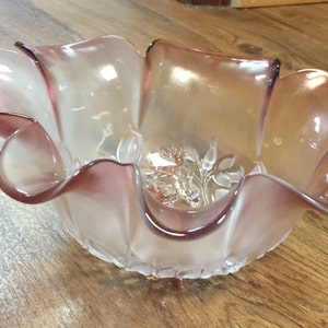 Vintage Original Walther Glas &quot;Rosella&quot; Bowl