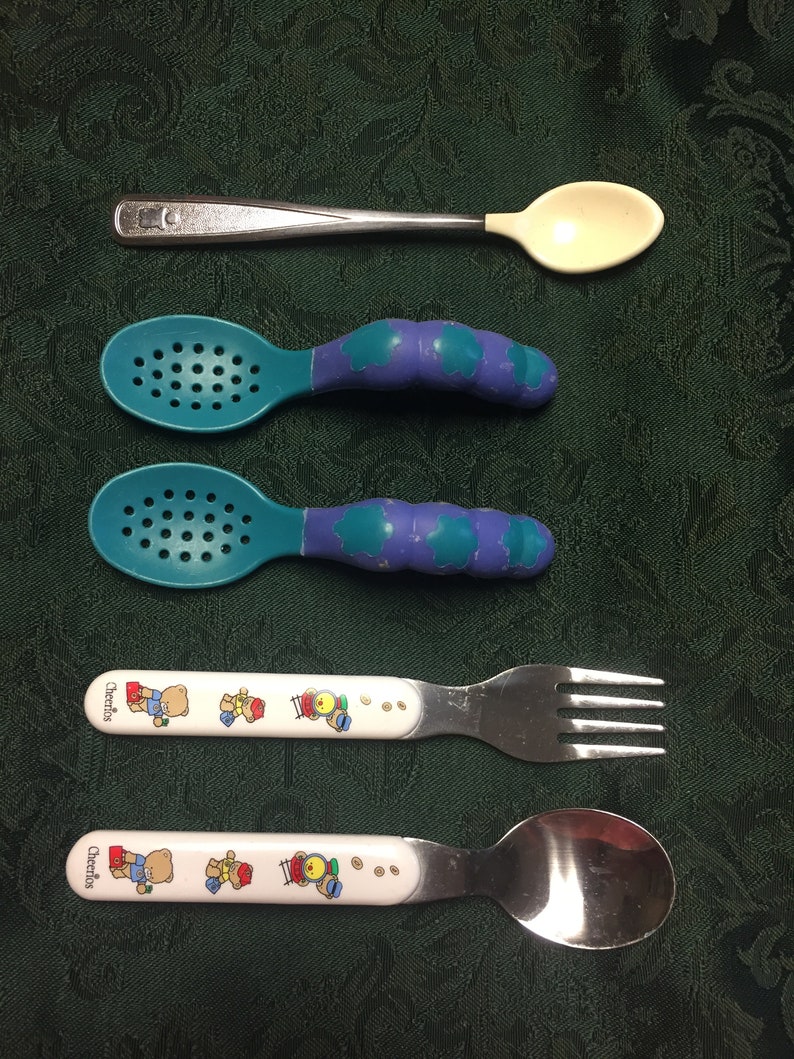 Lot of Vintage BabyChild Silverware First Years Sassy