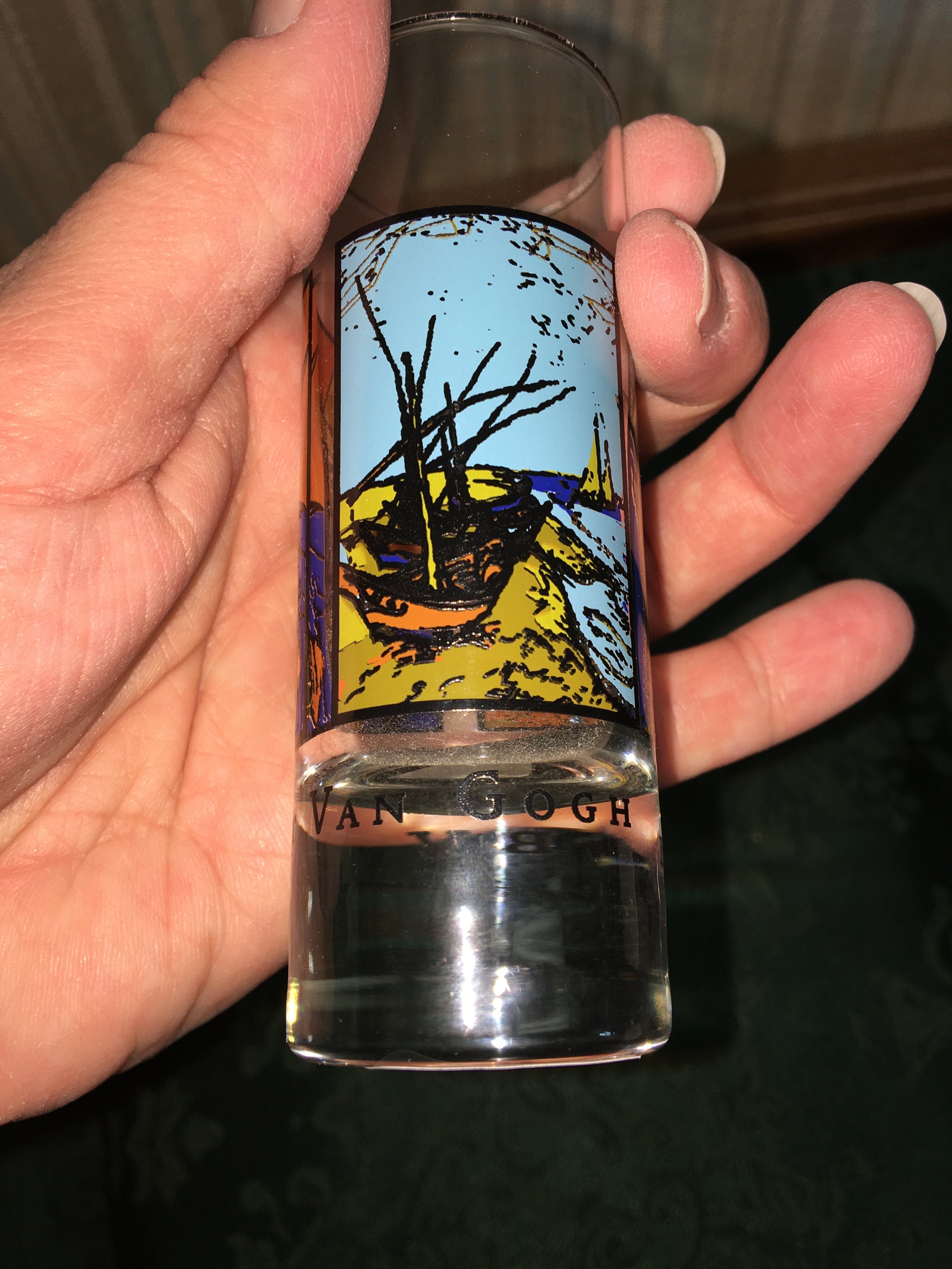 Vintage Pair of Spirits Glasses by Vincent Van Gogh Etsy