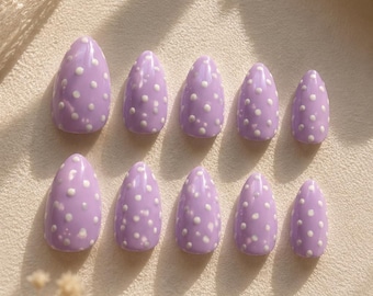Violet Bloom / Unghie finte di lusso fatte a mano