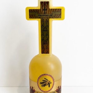 Óleo da Unção da Terra Santa de Jerusalém, Presente Cristão, Azeite de Oliva Abençoado