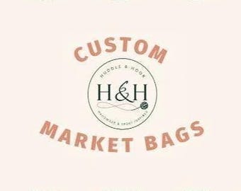 Custom NHL Inspired Crochet Market Bag