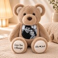 Personalized Photo Teddy Bear, Couple Anniversary Gift, Gift for Kids, Pet Lovers, Family Keepsake, Memorial Bear with Custom Text