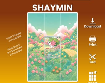 Shaymin (#185 Destined Rivals) - Binder Extended Art 9-Pocket Layout