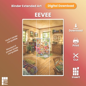Eevee (#188 Twilight Masquerade) - Binder Extended Art 9-Pocket Layout