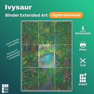 Ivysaur - Binder Extended Art 9-Pocket Layout