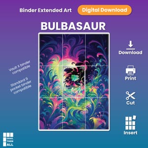 Bulbasaur (#133 Mega Evolution) - Binder Extended Art 9-Pocket Layout