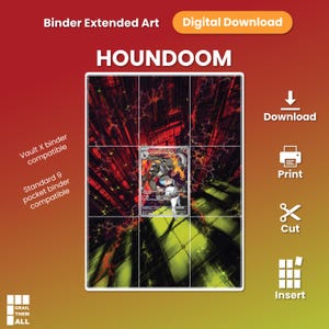 Team Rocket's Houndoom (#191 Destined Rivals) - Binder Extended Art 9-Pocket Layout
