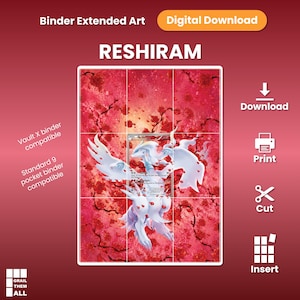 Reshiram (Tesoros Legendarios) - Carpeta con diseño extendido de 9 bolsillos