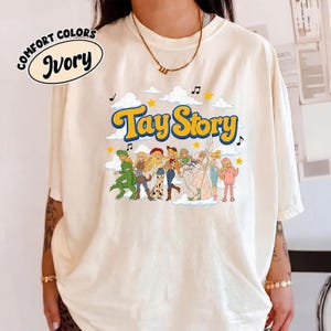 Vintage Tay Story Comfort Farben Shirt, Toy Story 5 Shirt, TS, BTW Disneyland Familienurlaub 2026 Reise, Disney Pixar Fest, Jessie Shirt