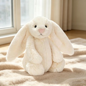 Jellycat Bashful Cream Bunny - Etsy