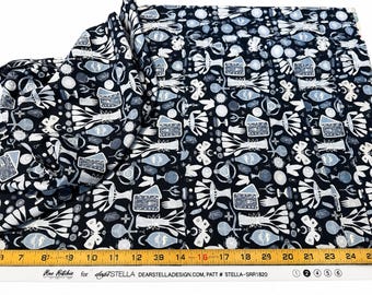 Rae Ritchie | Apothecary | 1 Yard x WOF | Dear Stella | 100% Cotton Quilting Fabric | Moths & Botanicals
