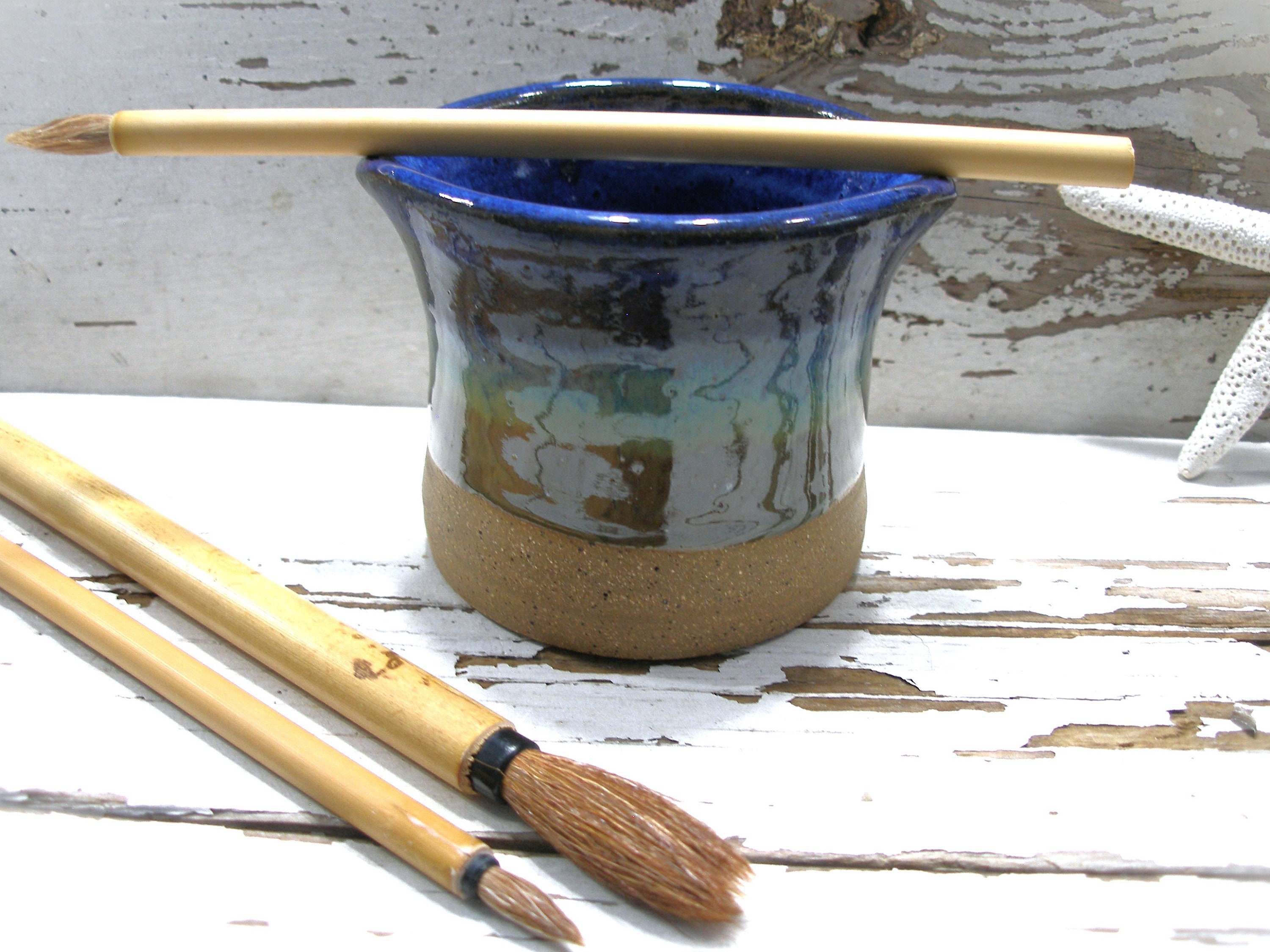 Pottery for Artists Paintbrush Holders, Paintbrush rests, Water