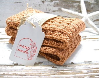 Wash cloths cotton handmade Eco-Friendly dish cloths spa baby gift knitted dish towels