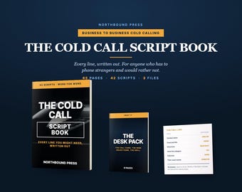 Cold Call Script Book, 42 Sales Call Scripts Written Word for Word, Objection Handling, Gatekeeper and Voicemail Scripts, Printable PDF