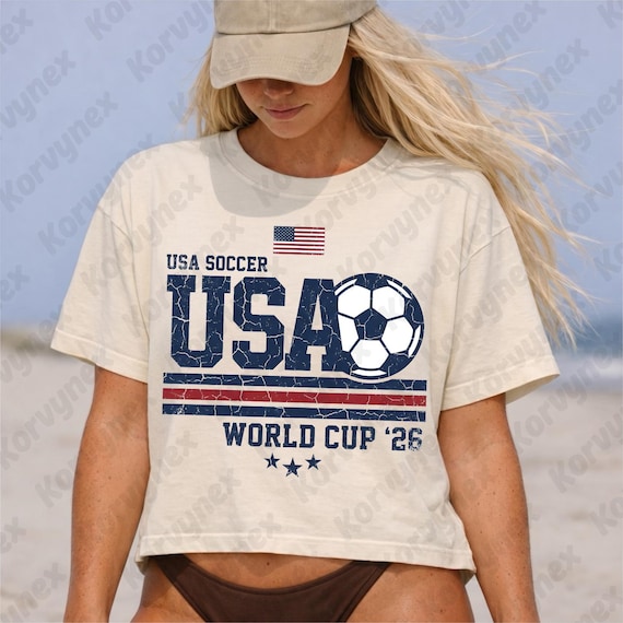 USA Soccer PNG, Retro United States Soccer Graphic, Vintage Team USA Design, Patriotic Sports Sublimation Download