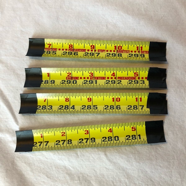 6" metal tape measure pieces for snap close bags