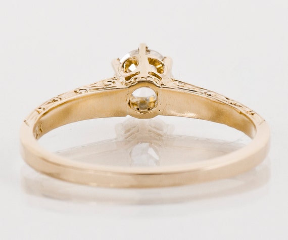 Antique Engagement Ring - Antique 1910's 14k Yell… - image 3