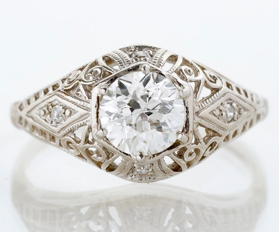 Antique engagement sale rings etsy