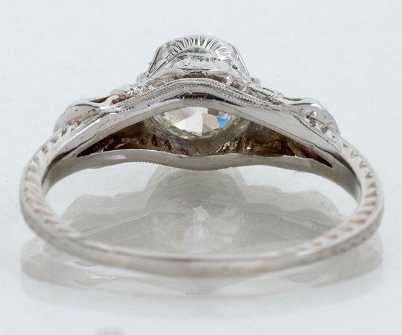 Antique Engagement Ring - Antique Art Nouveau 18k… - image 3