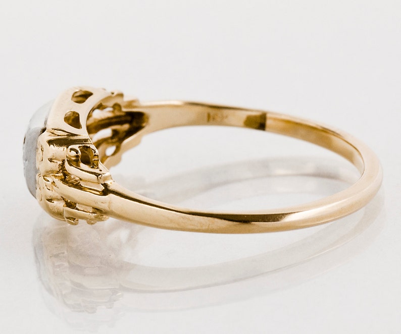Vintage Ring Vintage 1940/'s 14k Yellow Gold Diamond Promise Ring