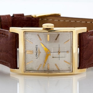Vintage Watch - Vintage Men&#39;s Longines Art Deco 1940&#39;s 14k Yellow Gold Watch