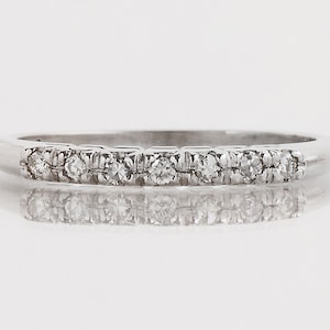 Vintage Wedding Band - Vintage 1940&#39;s Platinum Diamond Wedding Band