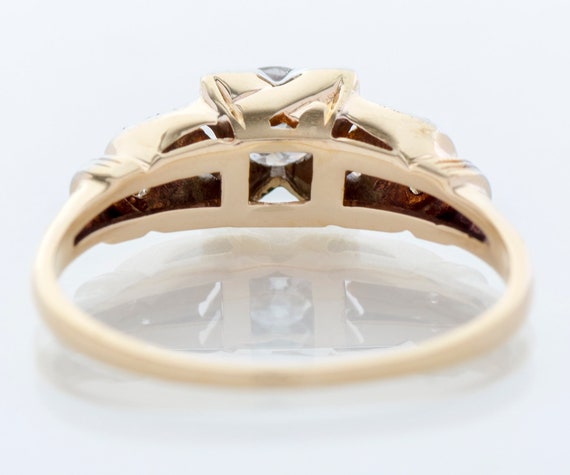 Antique Engagement Ring - Antique 1930's Two-Tone… - image 3