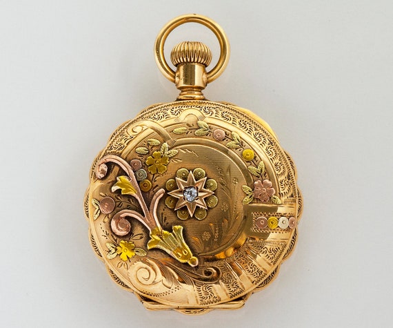 ladies gold pocket watches antique
