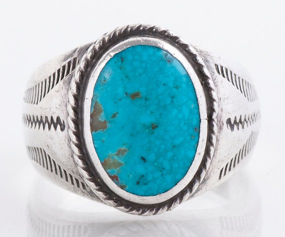Vintage mens turquoise rings best sale