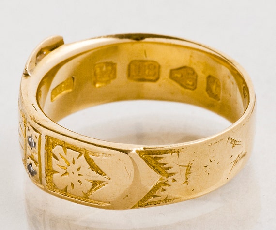 Antique Band - Antique Victorian 18k Yellow Gold … - image 2