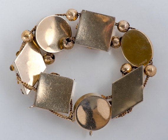 Antique Bracelet - Antique Victorian 14k & Gold F… - image 4