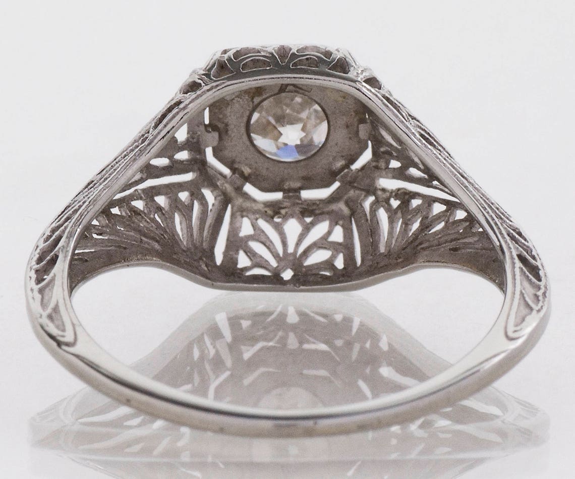 Antiguo anillo de compromiso antiguo Edwardian 18k oro - Etsy España