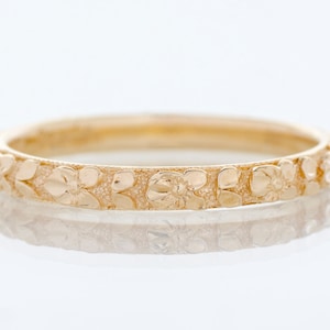 Antique Wedding Band - Antique 14k Yellow Gold &quot;Lohengrin&quot; Floral Engraved Wedding Band