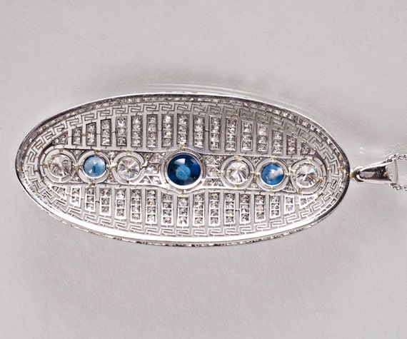 Antique 5ct Diamond Necklace - Custom Conversion … - image 4