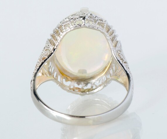 Antique Ring - Antique 1910's 14k White Gold 4.27… - image 3