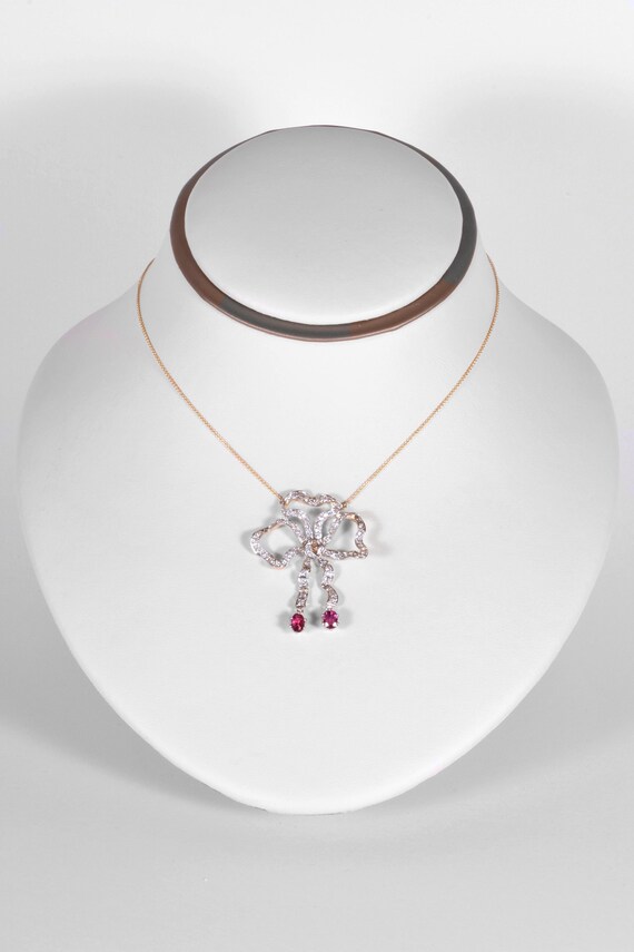 Antique Edwardian Necklace - Antique Edwardian 14… - image 2