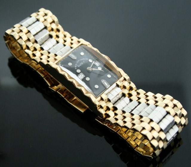 Paul Ditisheim Art Deco Watch 14 Karat Gold and Diamond | Etsy