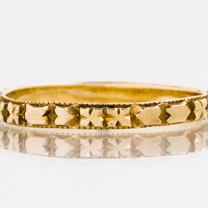Antique Wedding Band - Antique 1920&#39;s 14k Rose Gold Wedding Band